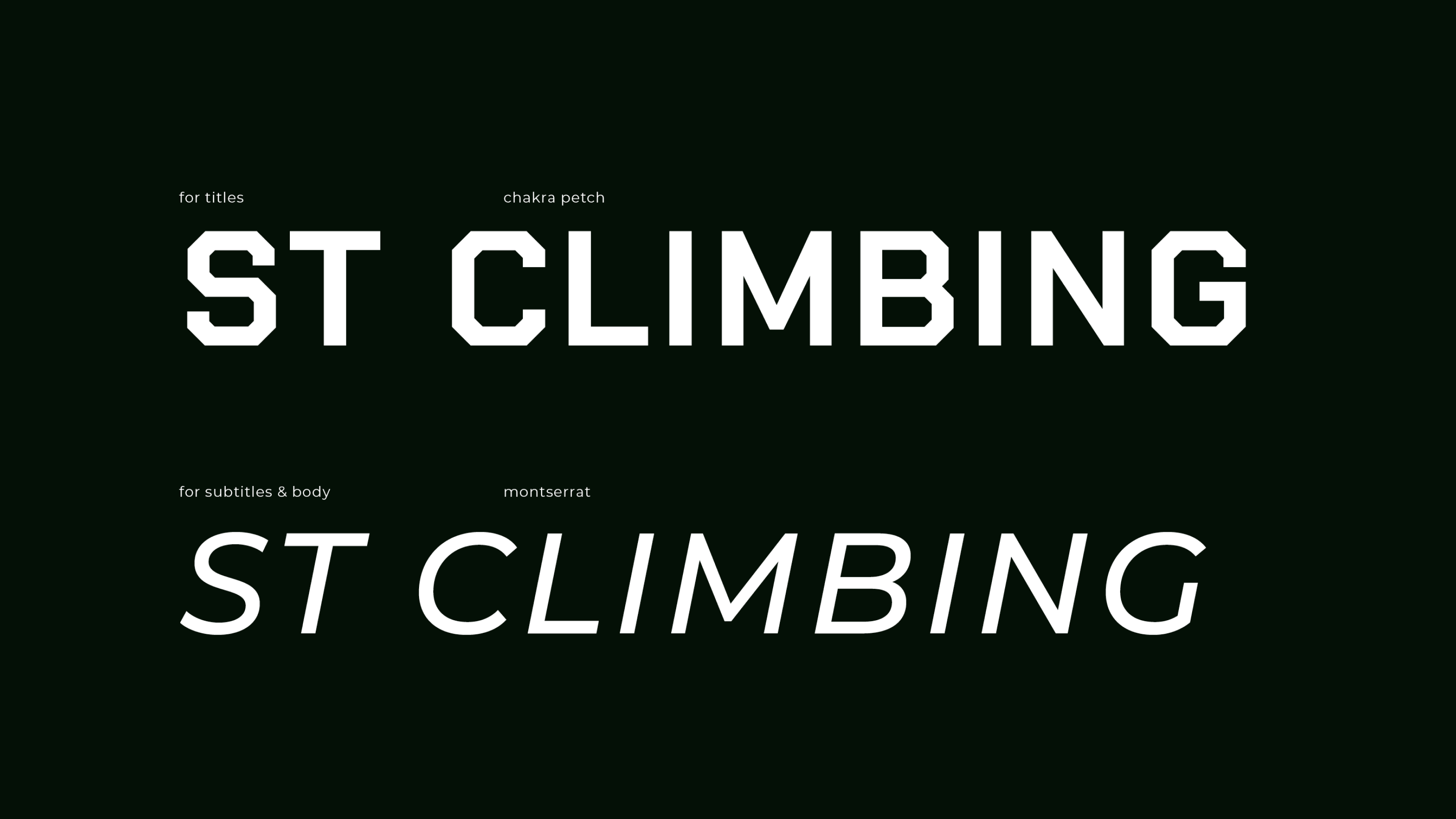 ST Climbing